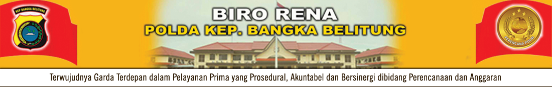 Biro Rena Polda Kepulauan Bangka Belitung